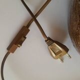 Lampe à poser en grès pyrité Guy Baudat vintage