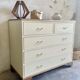 Renovated vintage chest of drawers – 5 drawers – Wooden top – Country style