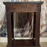 Console / Side table in mahogany and marble – Empire period, 19th century