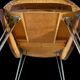 Table ronde a volets, formica, " SIF ", années 60,70', pieds eiffel, vintage