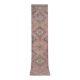 Vintage Turkish hallway rug 80x393 cm