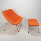 Oyster Chair and Ottoman by Pierre Paulin for Artifort