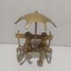 Figurine couple de grenouille en laiton