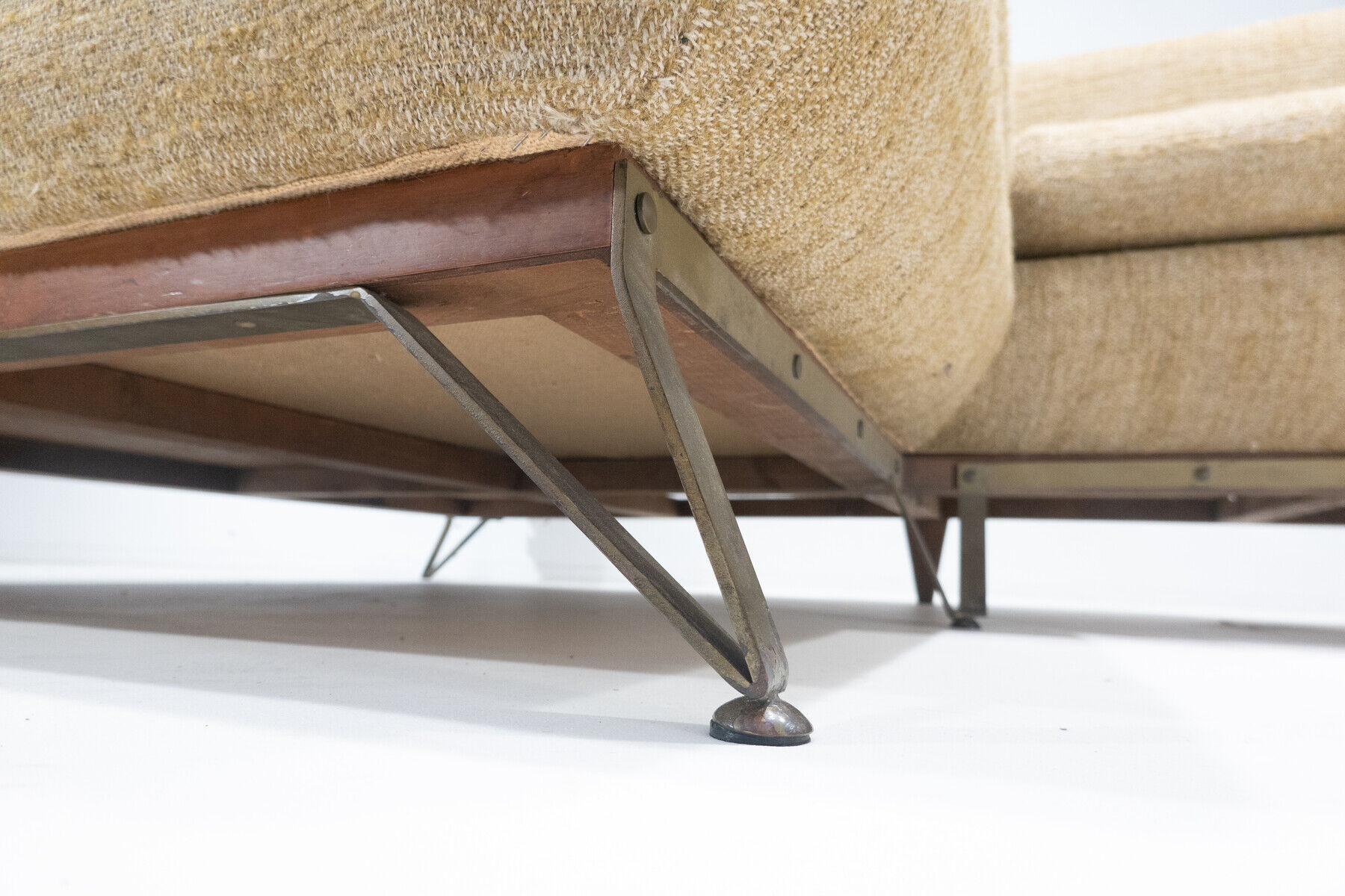 Mid-Century Modern Italian Sofa with Built-in Sideboard, Italy, 1960s