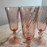 Set of 4 Rosaline champagne flutes