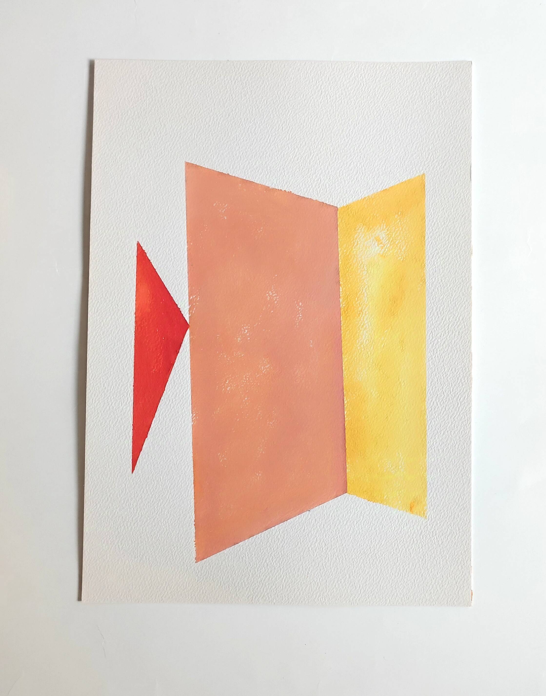 Minimalist geometric painting