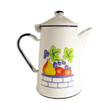 Retro style enamelled coffee maker