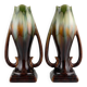 Pair of Art Deco vases – Thulin Faience (attributed) – Belgium – 29cm