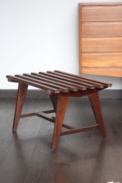 Scandinavian bench solid teak Denmark 1960
