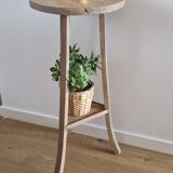 Old pedestal table driftwood