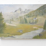 Oil on canvas "Mountain landscape"
