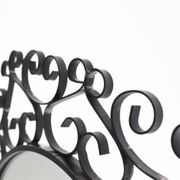 Chaty vallauris black mirror, wrought iron, 1950s