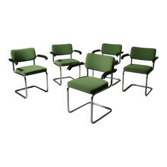 Set of 6 Marcel Breuer S64 chairs for Thonet 1950