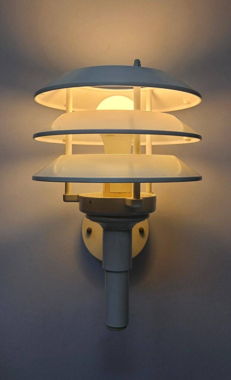 Rare Mid-Century Wall Lamp in the Style of Poul Henningsen, Germany, 1970s