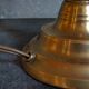Old solid brass lamp base