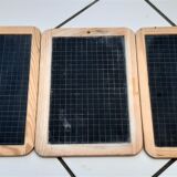 Set of 3 old school slates