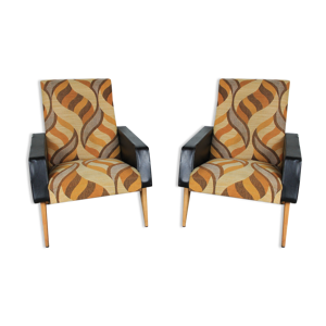 Paire de fauteuils vintage