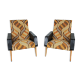 Paire de fauteuils vintage