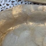 Set of two vintage mother-of-pearl dishes