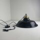 Old enamelled industrial workshop suspension 40 cm