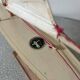 English basin sailboat bowman in wood, 50s-60s