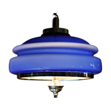 Vintage blue opalina lamp