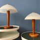 Lampe de table champignon postmoderne - lampe de table en verre art nouveau