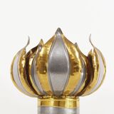 Lampe de table florentine en laiton français des années 1960 dans le style