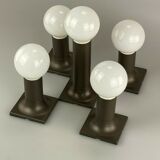 1960s 1970s tube wall lamps by Rolf Krüger for Staff