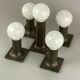 1960s 1970s tube wall lamps by Rolf Krüger for Staff
