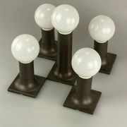 1960s 1970s tube wall lamps by Rolf Krüger for Staff