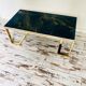 COFFEE TABLE WITH GILDED BASE WITH REVERSIBLE TOP circa 70