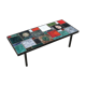 Ceramic coffee table signed princess 1950 africanist inspiration