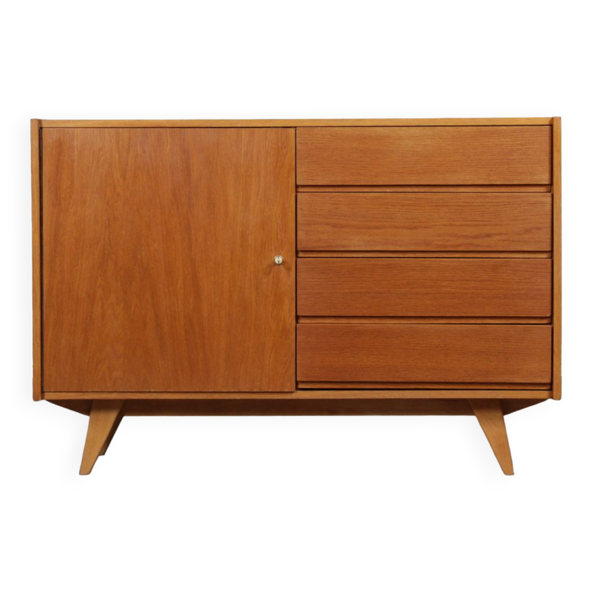 Rangement vintage en chêne par Jiri Jiroutek, modèle U-458, 1960