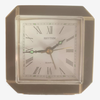Vintage quartz alarm clock brand Rhythm