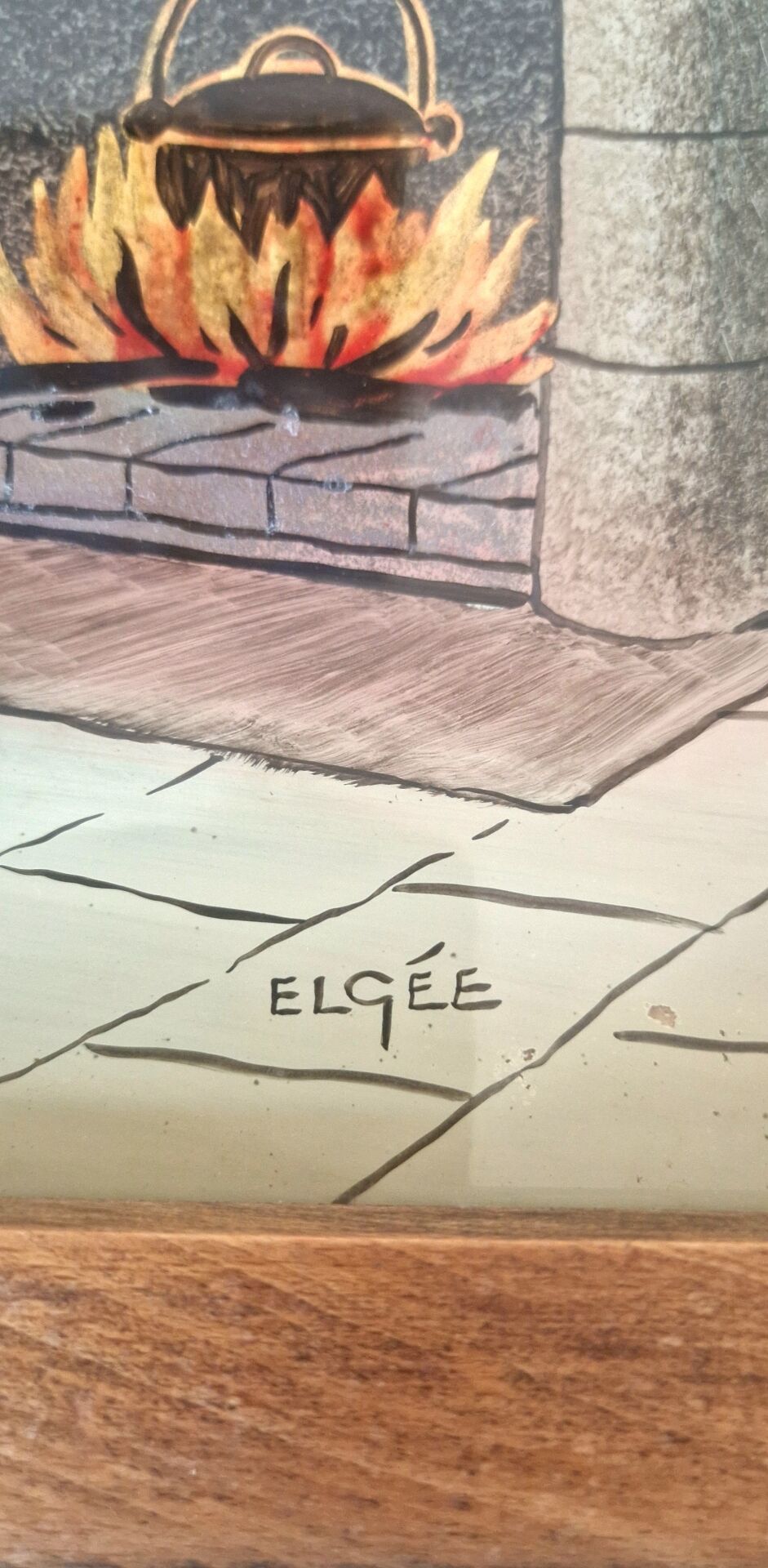 Plateau de service Art Déco signé Elgee