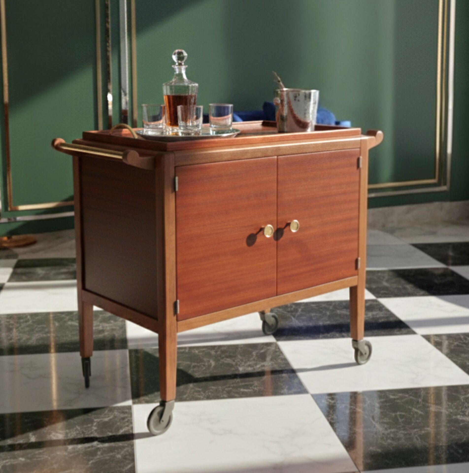 Desserte style Art Déco 1930 - Signée Gauthier Poinsignon Nancy