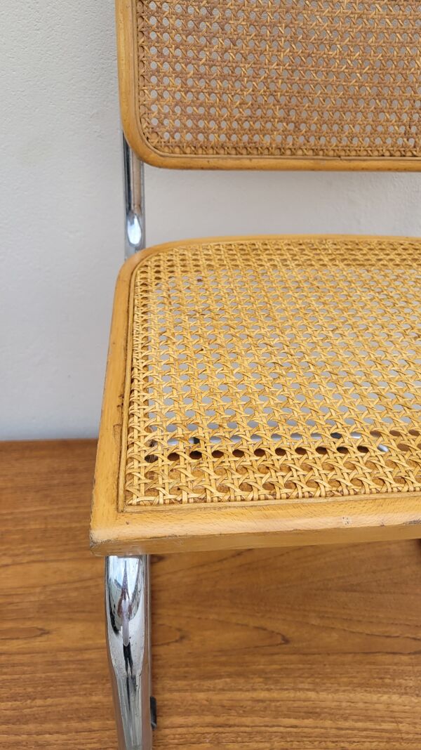 Chaise Marcel Breuer modèle B32 en cannage