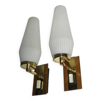 Pair of Philips wall lights - 1960s Scandinavian style