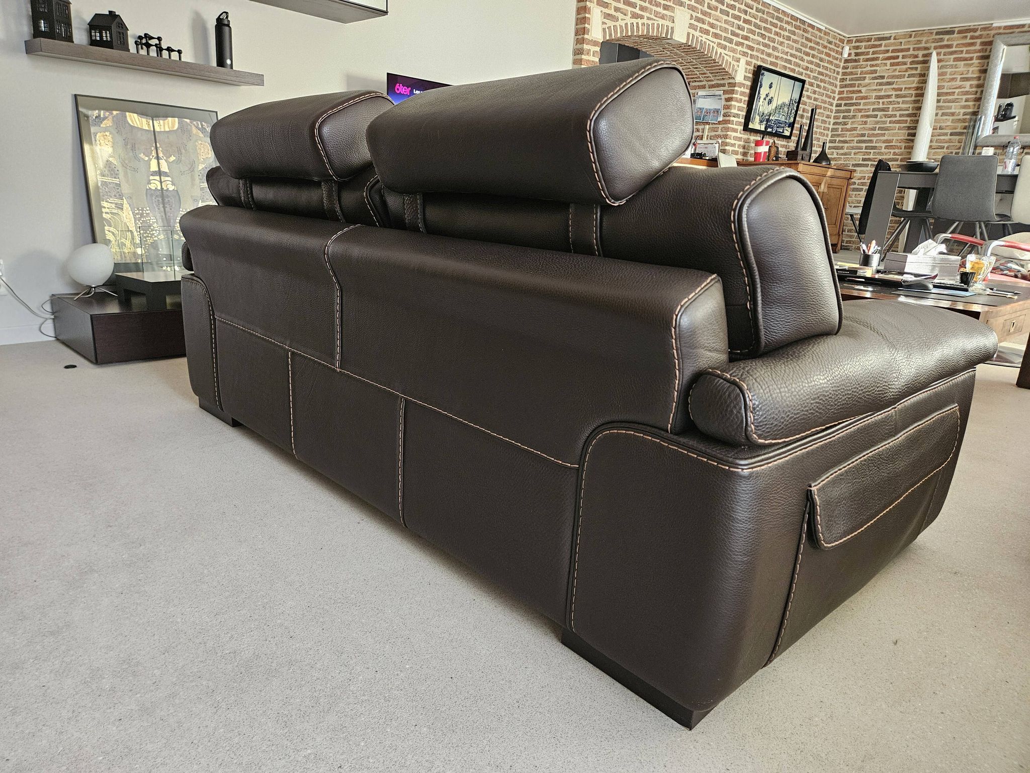 Canapé cuir Ascot Roche Bobois