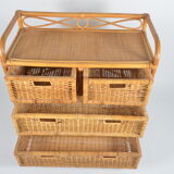 Commode en rotin