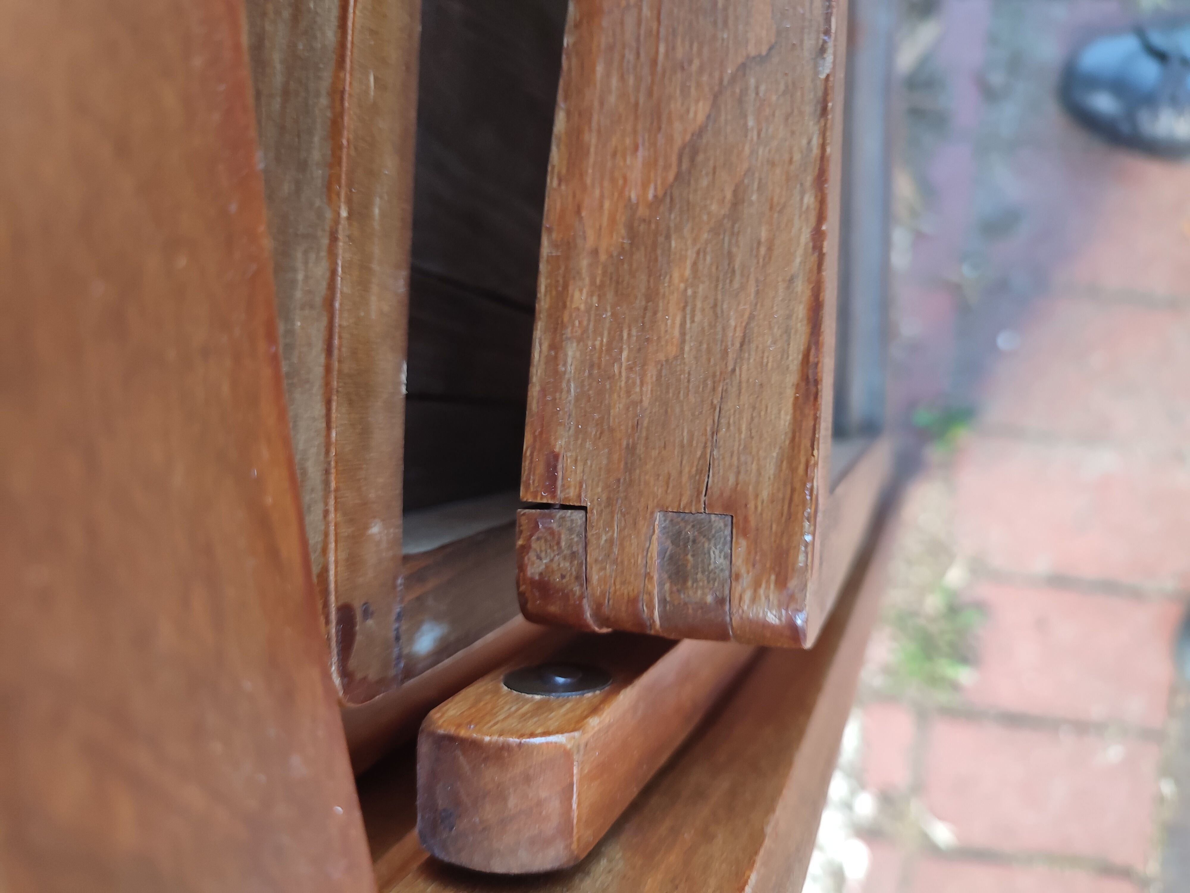 4 folding teak chairs