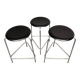 Set of 3 high Dot bar stools by Arne Jacobsen for Fritz Hansen, Denmark, 1968