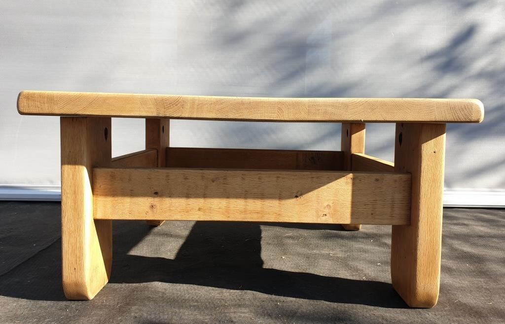 Brutalism coffee table 1960 "square in the rough"