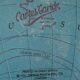 Globe vintage 1970 terrestre Taride tripode doré verre mappemonde - 23 cm