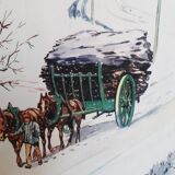 School poster 50s, Rossignol editions in winter and spring