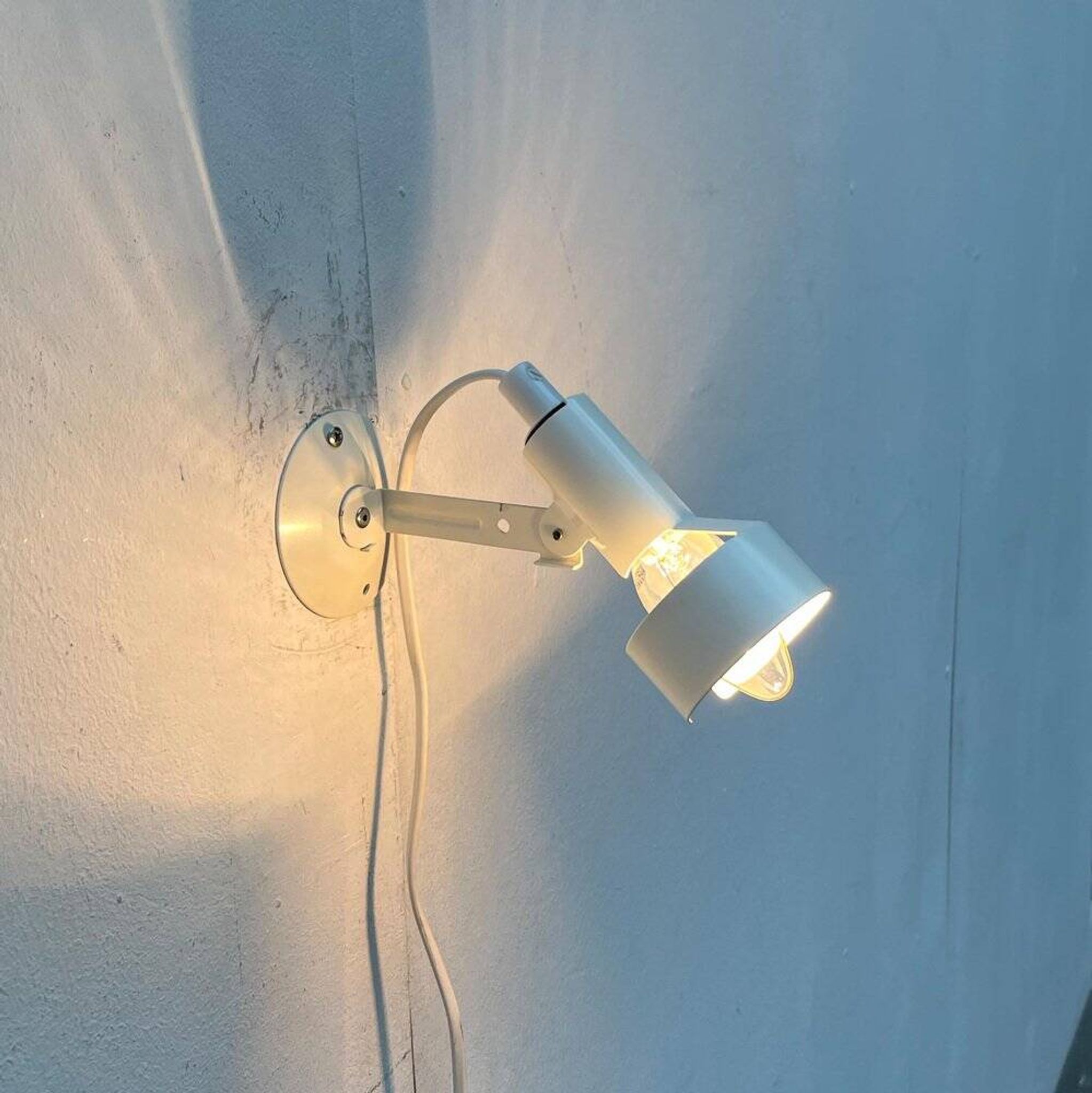 Minimalist table lamp from the postmodern space age by Ikea, 1980s.