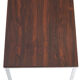 Vintage nesting table in rosewood and high polished metal base.