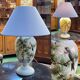 Napoleon III lamp in white opaline glass with bird decoration from the late 19th century