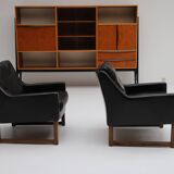 Pair of leather armchairs by Rudolf Bernd Glatzel for Kill International 1960